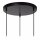 Hängelampe Porzellan Schwarz Weiß L:45,5 cm E27 3-flmg