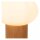 Tischlampe Holz Glas 38 cm klein E14 bis 40 W natürlich