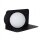 Wandlampe G9 Glas Kugelschirm Schwarz B:24 cm blendarm