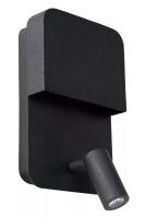 LED Wandleuchte Schwarz Spot 5 W 3000 K USB Schalter