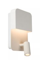 LED Wandleuchte Weiß Spot 5 W 3000 K Schalter USB