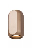 Runde Deckenlampe Aluminium Kaffeebraun H:10,3 cm GU10
