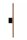 LED Wandlampe Metall Kaffeebraun Schwarz IP54 indirekt