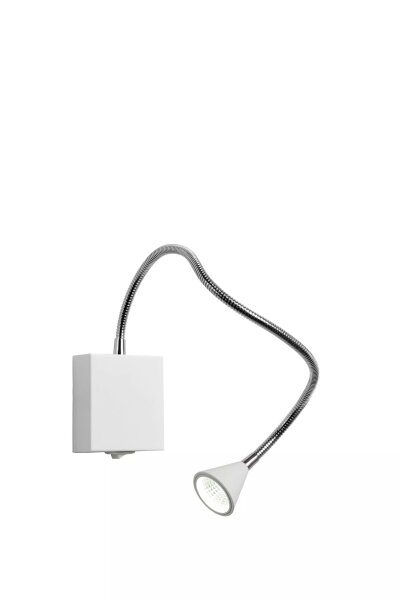LED Wandlampe Weiß Chrom verstellbar 4000 K Schalter