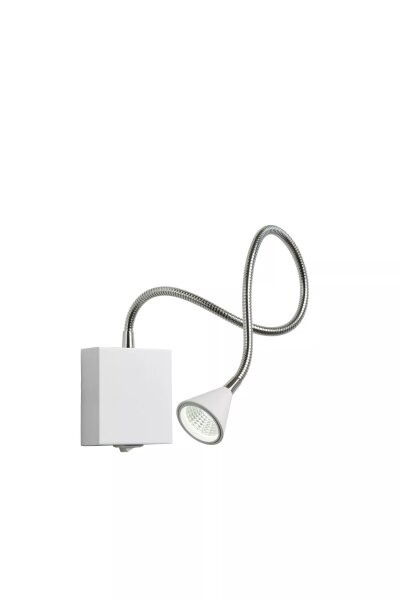 LED Wandlampe Weiß Chrom verstellbar 4000 K Schalter