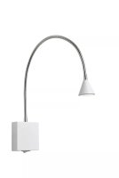 LED Wandlampe Weiß Chrom verstellbar 4000 K Schalter