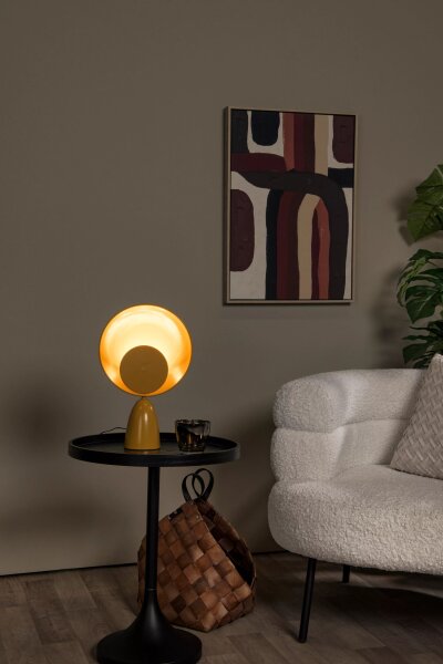 LED Tischlampe Metall Ockergelb 40 cm 2100 K indirekt