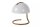 Tischleuchte Metall Glas Gold Weiß 25 cm E27 blendarm