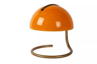 Tischleuchte Metall Glas Gold Orange 25 cm E27 blendarm