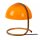 Tischleuchte Metall Glas Gold Orange 25 cm E27 blendarm