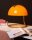 Tischleuchte Metall Glas Gold Orange 25 cm E27 blendarm