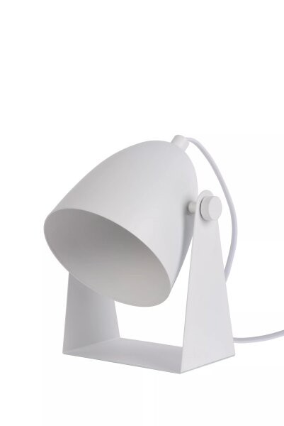 Tischlampe Weiß Metall 20,5 cm klein E14 zielgerichtet