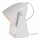 Tischlampe Weiß Metall 20,5 cm klein E14 zielgerichtet