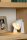 Tischlampe Weiß Metall 20,5 cm klein E14 zielgerichtet