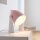 Verstellbare Tischlampe Metall Weiß Rosa E14 20,5 cm