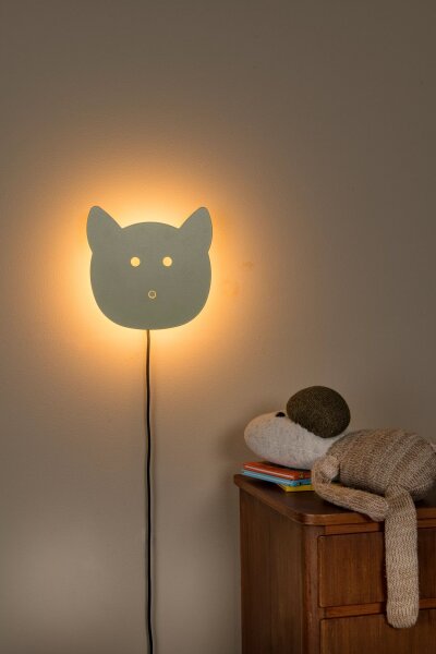 LED Wandlampe Touch Grün Kabel H:20 cm 2700 K dimmbar