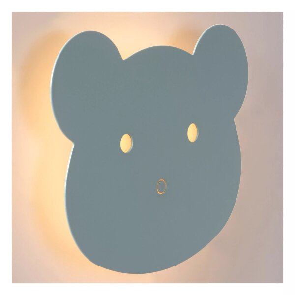 LED Wandlampe Touch Blau Kabel H:20 cm 2700 K dimmbar