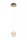 LED Pendelleuchte Vintage Metall Gold Ø14 cm 6 W 2700 K