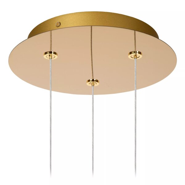 LED Pendelleuchte Vintage Metall Gold B:25 cm 2700 K