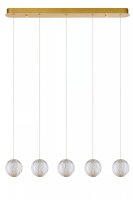 LED H&auml;ngelampe Vintage Metall Gold 84 cm 5-flmg 2700 K