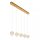 LED Hängelampe Vintage Metall Gold 84 cm 5-flmg 2700 K