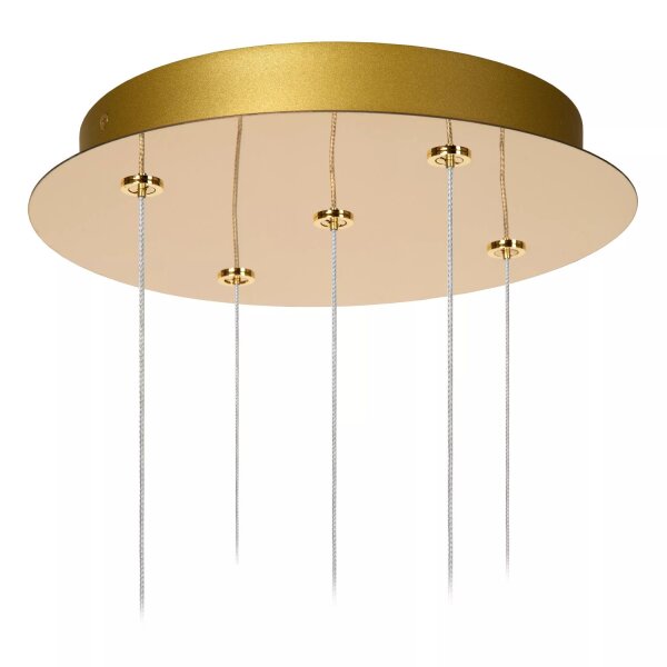 LED Hängelampe Vintage Gold L:32 cm 5-flammig 2700 K