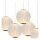LED Hängelampe Vintage Gold L:32 cm 5-flammig 2700 K