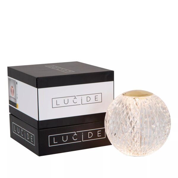 LED Akku Tischlampe dimmbar Gold 10,5 cm 3 h 2700 K