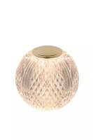LED Akku Tischlampe dimmbar Gold 10,5 cm 3 h 2700 K