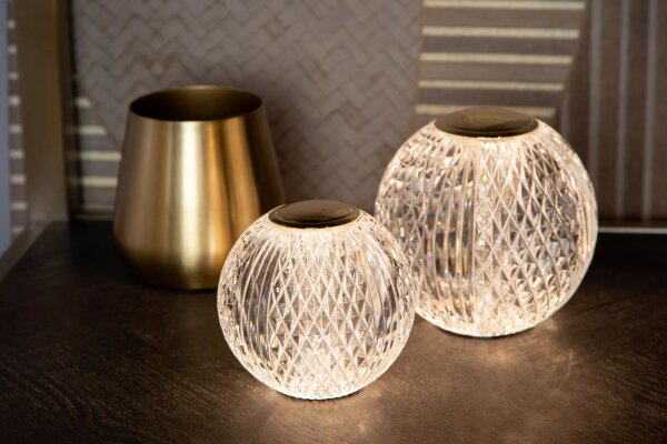 LED Akku Tischlampe dimmbar Gold 8,7 cm 3 h 3000 K