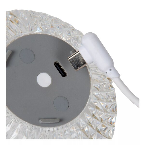LED Akku Tischlampe dimmbar Gold 10,5 cm 3 h 3000 K