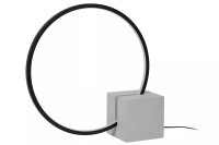 LED Tischlampe dimmbar Grau Schwarz 32 cm 3000 K 6 W