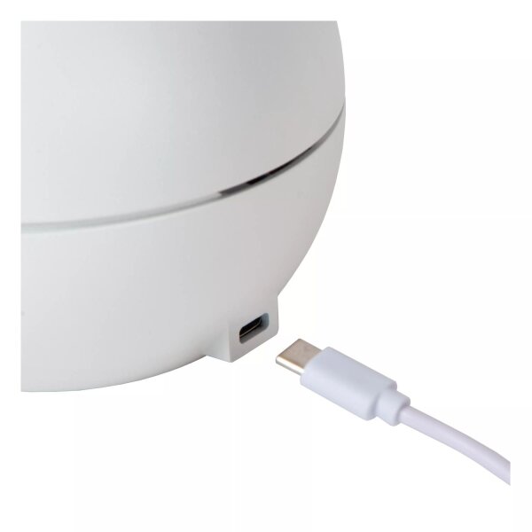 LED Akku Tischlampe Weiß klappbar Ø12 cm 12 h 2700 K