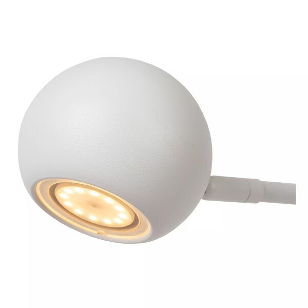 LED Akku Tischlampe Weiß flexibel 49 cm 8 h 2700 K