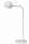 LED Akku Tischlampe Weiß flexibel 49 cm 8 h 2700 K