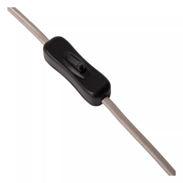 Gemütliche Tischlampe Papier Grau 33,5 cm E27 Modern