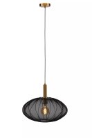 Moderne H&auml;ngelampe Schwarz Gold &Oslash;50 cm E27...
