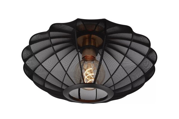 Blendarme Deckenleuchte Schwarz Gold Ø40 cm E27 Modern