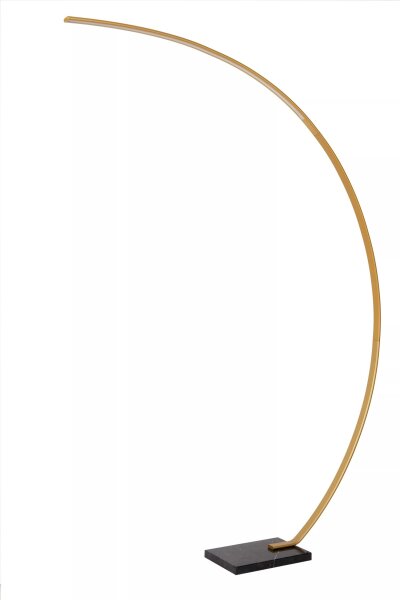 LED Bogenleuchte Marmorsockel Gold XXL 192 cm dimmbar