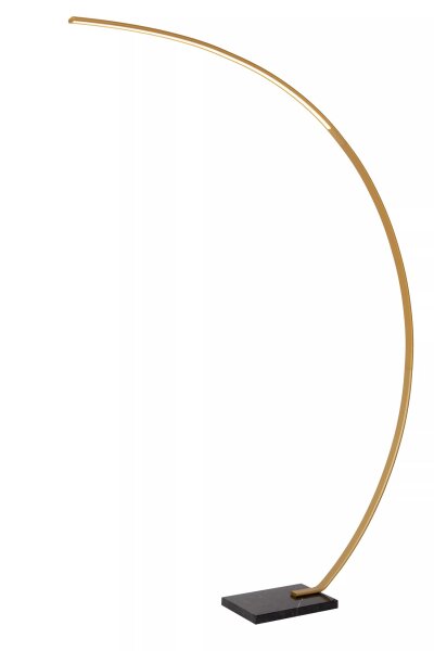 LED Bogenleuchte Marmorsockel Gold XXL 192 cm dimmbar