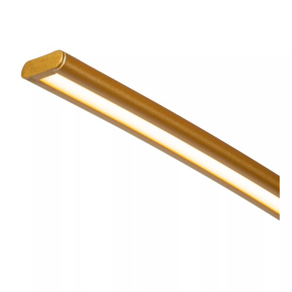 LED Bogenleuchte Marmorsockel Gold XXL 192 cm dimmbar
