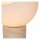 Tischlampe Glas Travertin Weiß Taupe 25,6 cm klein E27