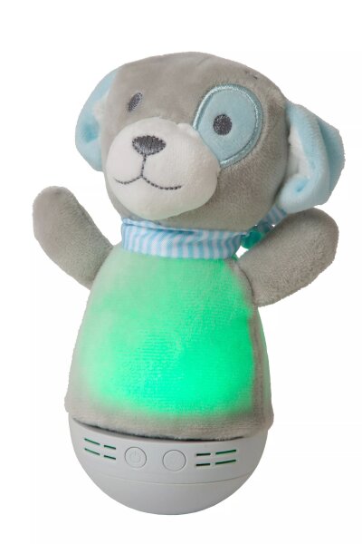LED Kinderlampe Hund Grau 18 cm 2700 K Musik Batterien