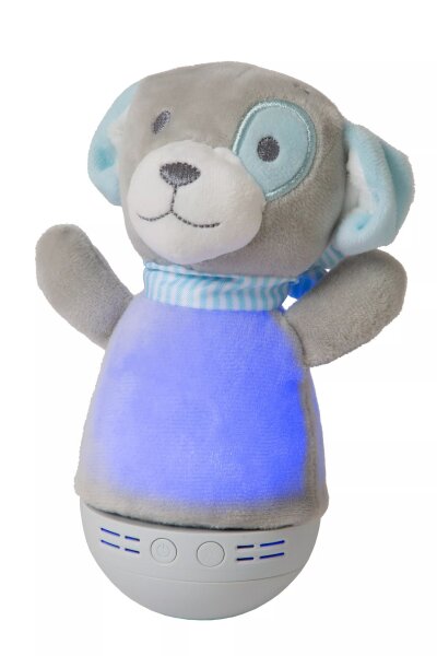 LED Kinderlampe Hund Grau 18 cm 2700 K Musik Batterien