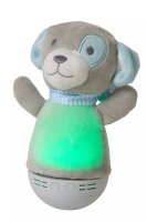 LED Kinderlampe Hund Grau 18 cm 2700 K Musik Batterien