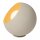 Tischleuchte Beige Glas Metall 20 cm klein E27 blendarm