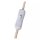 Tischleuchte Beige Glas Metall 20 cm klein E27 blendarm