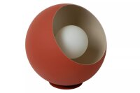 Tischleuchte Terrakotta Glas Metall 20 cm E27 blendarm
