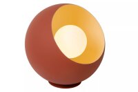 Tischleuchte Terrakotta Glas Metall 20 cm E27 blendarm