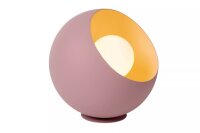 Tischleuchte Pink Glas Metall 20 cm klein E27 blendarm